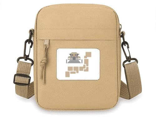 Ancient Inheritance Steped Architecture Crossbody Bag Handy Geldbörsen Handtasche Schulter Mini Bag