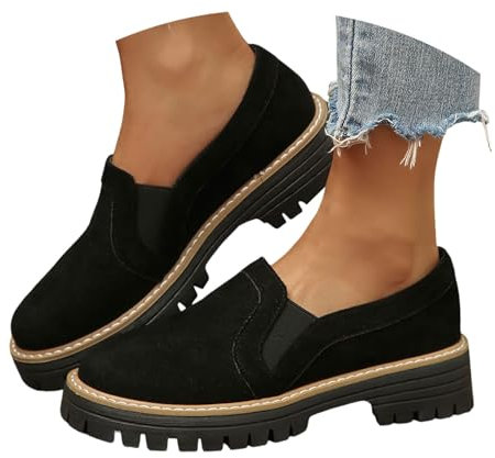 Dirndl Schuhe Damen Trachten Stiefeletten weiß, Damen Trachten Haferlschuhe aus Wildleder Traditionelle Trachtenschuhe weichem Ziegenleder-Futter Bequem hochwertig für Dirndl Volksfest Schwarz 41