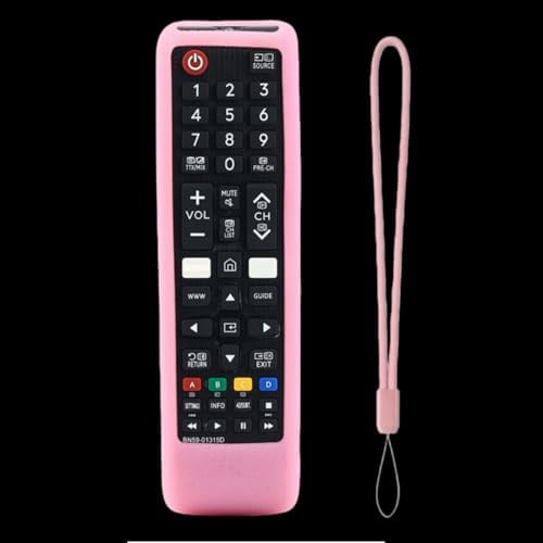 Protective Silicone Remote Cover for Samsung TV AA59-00741A AA59-00786A BN59-01175N BN59-01315B Remote Control, Shockproof, Anti-Slip, Washable