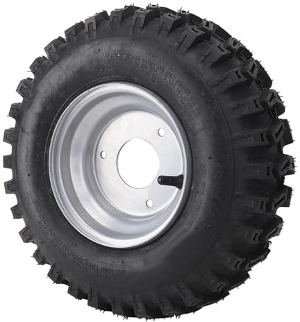 Tbest 13 X 4,1 6 Reifen, Schlauchloser Vakuumreifen aus Aluminiumlegierung mit Felgen, Explosionssichere Gummireifen für ATV, Quad, Off-Road, Go-Kart, Karren, Langlebige