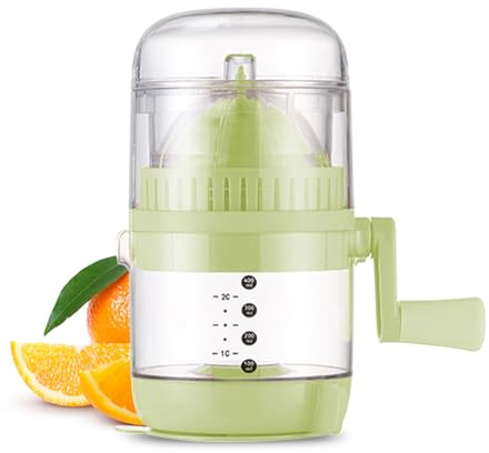 Xevinas Limettenpresse Zitronenpresse Handpresse Citruspresse Manuell mit Messbecher und Sieb Küchenhelfer für Zitrone Limette Orange (A)