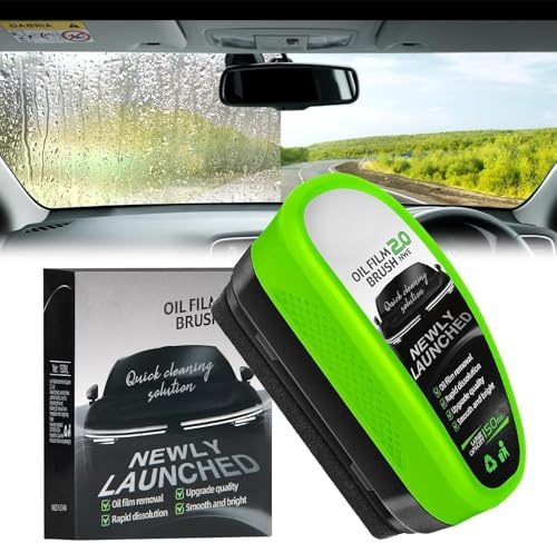 Car Glass Cleaner, Glass Oil Film Remover, 150ml Automotive Oil Film Cleaning Brush, Powerful Car Window Cleaner, Clear Vision Car Windshield Cleaning Brush, Car Windshield Cleaner Tool