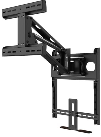 Motorized Tv Bracket,Auto Lifting Hidden Drop Down, Adjustable Gas Spring Hydraulic,Lcd Wall Mount, Fireplace