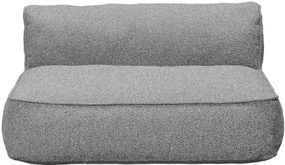 blomus Outdoor 2-Sitzer Modul -Grow- | Loungemodul für Garten & Terrasse, wetterfest & UV-beständig | Farbe Stone Bouclé | 2-Sitzer Sofa Modul ohne Bodenplatte