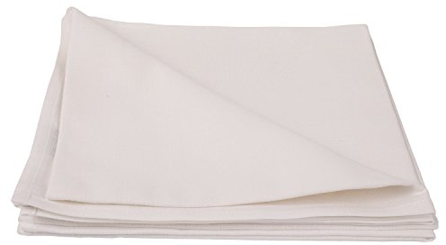 LinenMe Set 12 Servietten Weiss Leinen Baumwolle Lucia 0020312