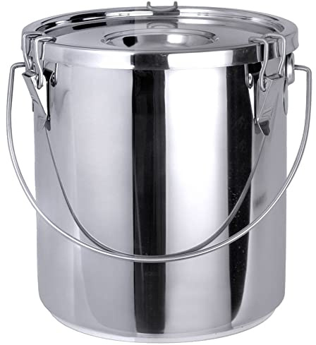 Contacto Edelstahl Transporteimer 6,5 l mit Deckel