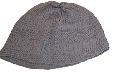 Herren Schädel Kufi Topi Schädel Kappe Islamisch Muslim One Size Gebetsmütze Kopf Imam Gr. Einheitsgröße, weiß