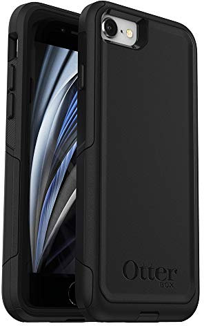 OtterBox IPhone SE 3rd & 2nd Gen, IPhone 8 & IPhone 7 (Not Compatible with Plus Sized Models) Commuter Series Case - BLACK, Slim & Tough, Pocket-Friendly, with Port Protection