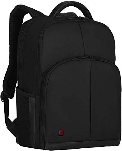 WENGER Link 16 Laptop Backpack, Fits up to 16″ Laptop, up to 10″ Tablet, 21 l, Unisex, Ideal for Business Uni School Travel, Black