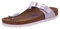 Birkenstock - Gizeh Leder, Infradito Donna, Argento (Metallic Silver), 35 EU schmal