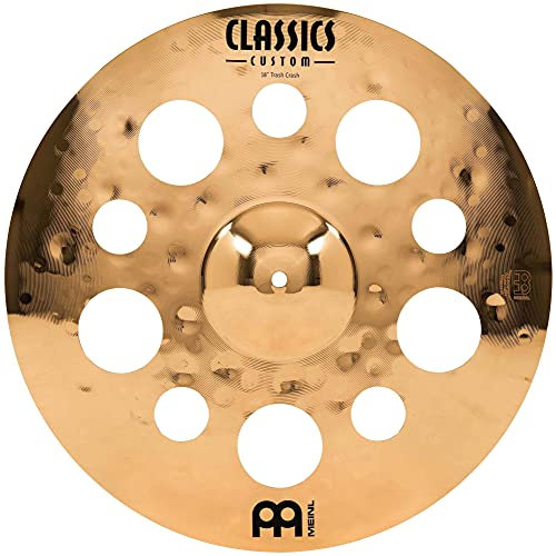 Meinl Cymbals Classics Custom Brilliant Plato Trash Crash de 18 pulgadas (45,72cm) Platillos de Batería - Bronce B12, Acabado Brillante (CC18TRC-B)