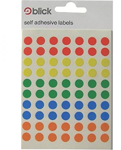 Blick RS00365 8mm Label Bag - Assorted