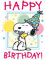 -3er Set Postkarte SNOOPY/PEANUTS - Motiv: HAPPY BIRTHDAY - SNOOPY AND WOODSTOCK, Anlass: Cartoon/Satire International, Künstler/Verlag: CLOSE UP © UNITED FEATURE SYNDICATE, INC, Größe: A6