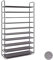 Relaxdays Schuhregal Stoff, HBT: 175,5x100x29 cm, für 50 Paar Schuhe, 10 Etagen, Stecksystem, XXL Schuhgestell, grau