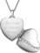 Herz Medaillon zum Öffnen für Bilder Silber 925 | Kette Damen Medallion mit Bild | Foto Amulett Anhänger Herzmedallion | Halskette Herzkette mit Gravur