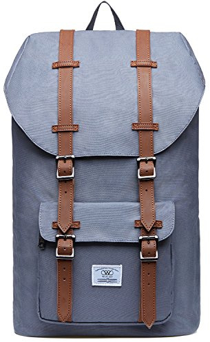 KAUKKO Laptop-Rucksack, funktionelle Outdoor-Tasche für Reisen & Camping, Studentenrucksack für Studenten, Grau Jnl-d1-09, one size, Tagesrucksack