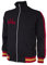 COPA Herren AS Roma 1977-78 Retro Fußball Jacke Retro Fußball Langer Ausschnitt Jacke M Schwarz