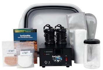 HEALTHandMED IonizeMe Maxx-Powerful 20 Volts, 2.5 Amperes Heavy Duty Ionic Foot Bath Detox Machine (Starter Package) with 5 Year Warranty | Made in USA