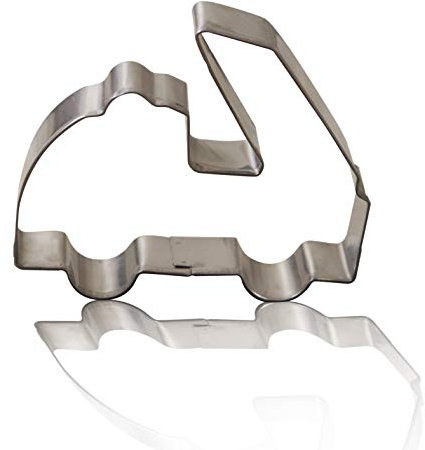 Zenker 44861 Emporte-pièce sablé camion de pompier, emporte-pièce pâtisserie, emporte-pièce, Acier inoxydable, Argent, 6,4 x 7,7 cm