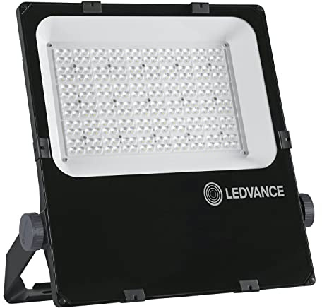 LEDVANCE Fluter LED: für Wand/Mast/Boden/Decke, FLOODLIGHT PERFORMANCE ASYM 45x140, 200 W, 220…240 V, Cool White, 4000 K, Gehäusematerial: Aluminium, IP66, 1-er-Pack