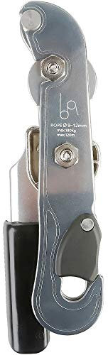 ANCLLO Engranaje de descenso, autofrenado, engranaje de descenso, autobloqueo, doble parada, para cuerdas de 9 a 12 mm
