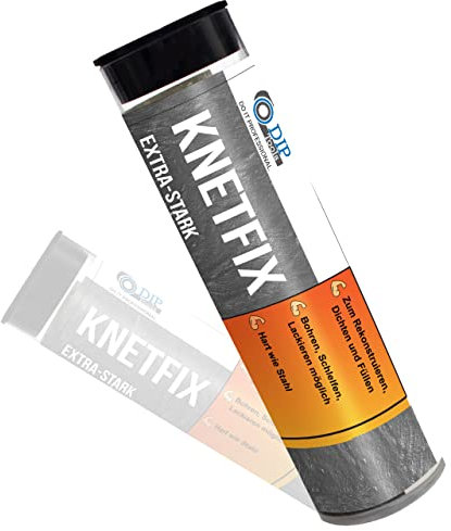 DIP-Tools - Plastilina de resina epoxi resistente al agua 2K, resina epoxi con endurecedor, adhesivo de 2 componentes, pegamento de 2 K, masa reparadora (10,56 g)