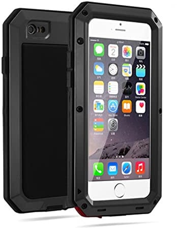 CNIFC Luxury Doom Armor Life Shock Dropproof Shockproof Metal Aluminum + Silicone Protective Case for iPhone 13 12 11 Plus X XS MAX 2022 (Color : Black, Size : for iPhone 12pro max)