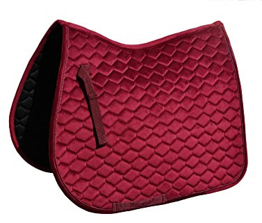 Rhinegold Velvet Hexagon GP Schabracke Cob-Bordeaux