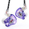 Yinyoo KBEAR Kopfhörer mit Kabel, Sturm-In-Ear-Monitor, Kopfhörer mit abnehmbarem Kabel, 3,5-mm-Stecker, Super-Bass, Geräuschisolierung für Smartphone (transparent, lila, kein Mikrofon)