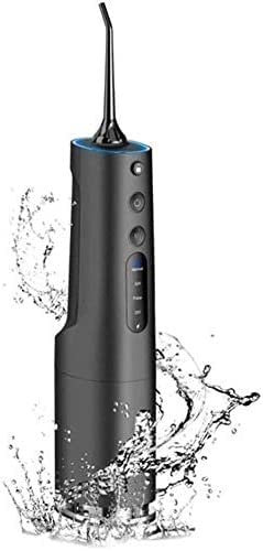 GeRRiT Water Flosser Limpiador dental inalámbrico Irrigador oral dental Flosser eléctrico IPX7 Limpiador de dientes a prueba de agua con 4 modos de limpieza Tanque de agua desmontable for viajes famil