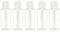 QIRUIRED 5 Pieces Flip Cap Bottles Plastic Empty Transparent Containers Bottle Refillable Squeeze for Travel Shampoo Cosmetic Lotion Toiletries (30ML)