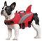 Oslueidy Giubbotto di Salvataggio del Cane Alta Flotation Shark Dog Salvagente Galleggia Cappotto Riflettente Pet Gilet di sicurezza Costumi da bagno Dog Life Vest (Rosso, S)