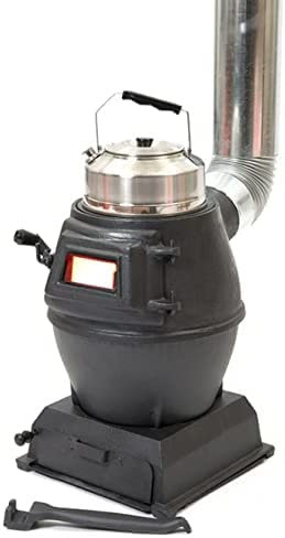 Kohlefeuer aus reinem Gusseisen, Holzofen, Sichtfenster, Mehrzweck-Campingofen für Zelt, Innenbereich, Villa, Unterschlupf, Heizung und Kochen,L