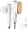 Handheld Clothes Steamer Travel Iron - 2 in 1 Mini Iron, Fast 20s Heat-UpHorizontal and Vertical Wrinkle Removal, Garment Steamer and Iron for Global Travel Office Home (White)