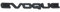 AUTOZOCO Evoque Emblem kompatibel mit Range Rover Schwarz
