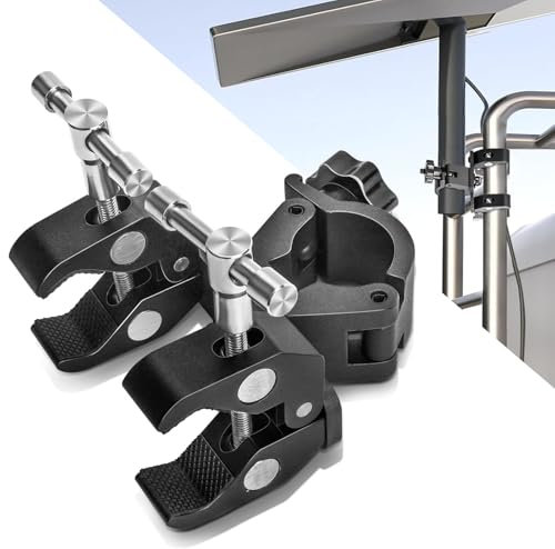 ZAMLIE Starlink Mounting Kit, Starlink RV Mount Outdoor Portable Mount Clamp Aluminum RV Ladder Tubing Holder for RV Pole Camper Roof Boat