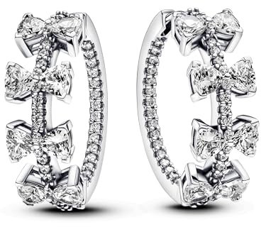 Pandora Timeless Funkelnde Schleifen-Reihe Ohrringe aus Sterling Silber mit Zirkonia, 293545C01