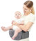 Bebamour Babytrage Hüftsitz 0-36 Monate Leichte 3 in 1 Babytrage Neugeborene bis Kleinkind Hüftsitz (mit Taillenverlängerung, Schaumstoff-Serie, Grau)