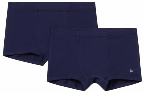 United Colors of Benetton Jungen Set 2 Boxer 3mc10x343 Boxershorts, blau, 170 cm
