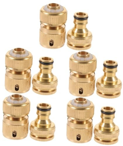 MUCKLILY Protecteur De Tuyau En Cuivre Doré 5 Paires Bouchon Abs Réparation De Tuyau