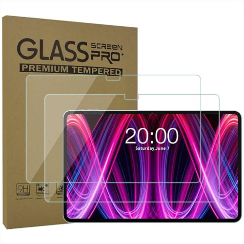 AKNICI Lot de 2, Protection Écran pour TECLAST T60Plus 90Hz Tablette Tactile 12'' Pouces, Film de Protection en Verre Trempé Protection Écran 9H Dureté/Anti Rayures