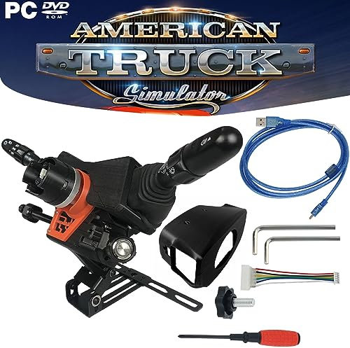 Obokidly Upgraded Version Simulator Lenkrad Blinker Wischer Schalter für Thrustmaster T300RS/ TGT/TS-XW, Olny Wischer Schalter PC (PC For T300/TGT With Cover)
