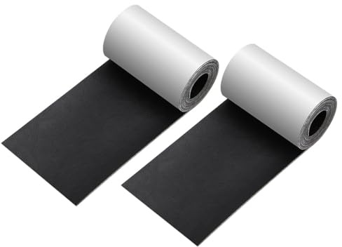 Anlising Faux Leather Self-Adhesive 2 Pieces Leather Patch Self-Adhesive 10 x 160 cm, Leather Repair Patch, PU Leather Repair Tape, Faux Leather Repair Kit, Leather Patch for Sofa, Car Seats