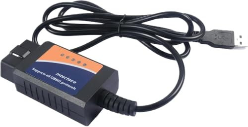 ELM 327 ELM327 OBD2 USB Adapter OBDii-Scanner mit PIC18F25K80, CD mit USB-Laufwerk/PCMScan/ScanMaster/ScanTool