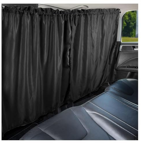 QWTYAFDD Auto Trennvorhänge Sonnenschutz, für VW Caddy Maxi 2015-2023 2024 Blickdicht Auto Sichtschutz Vorhänge Trennwand Vorhang Privatsphäre,A 140 * 80cm