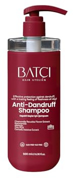 BATCI HAIR ATELIER Anti-Dandruff Shampoo, Professional Scalp Care with Chamomile Extract, Niacinamide, Allantoin, SLS Free, 500ml/16.90 fl oz