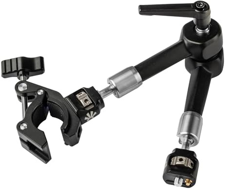 Magic Arm 11 mit Klemme – Gelenkarm aus Aluminium mit 1/4-Schrauben & Verdrehsicherungsstift, belastbar bis 3,5 kg, Friktionsarm für Kamera, Monitor, Tablet, LED-Licht & Smartphone