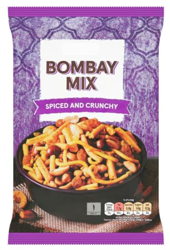 Bombay Mix Spiced and Crunchy Indian Snack Mix with Noodles, Pulses, Nuts and Seeds, Vegetarian, 200g