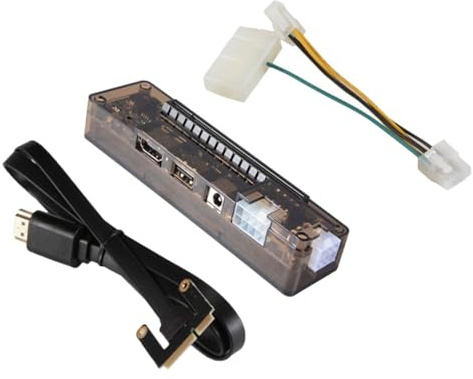 IMIKEYA External Graphics Card Adapter Docking Station Pci-e X16 Portable | Pcb Abs Build, Supports Broad Card Types, Max 220w Via 8pin or 150w Dc