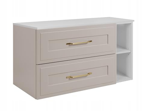 Rodan Moderne Möbel - Schrank Weiß, Kaschmir - Möbelstück - Bastelregal – Bastelplatte 80,6 x 58,6 x 46 cm